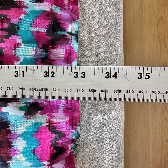 Ruby Rd Button Front Semi Sheer‎ Roll Sleeve Tunic Blouse Womens 20W Purple - Picture 10 of 12